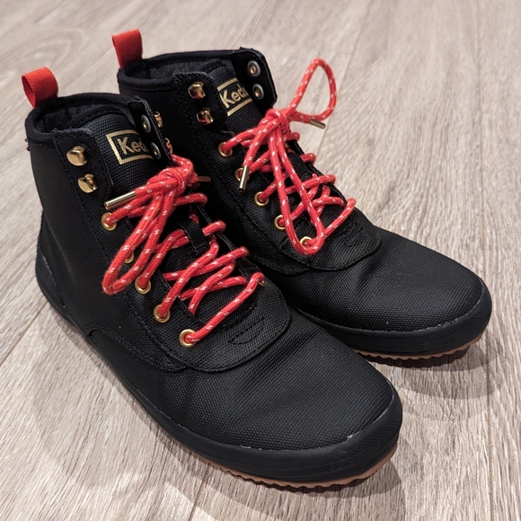 Keds Womens Scout II Duck Casual Boots Ankle - Deep Black - Size 8 - Picture 4 of 9